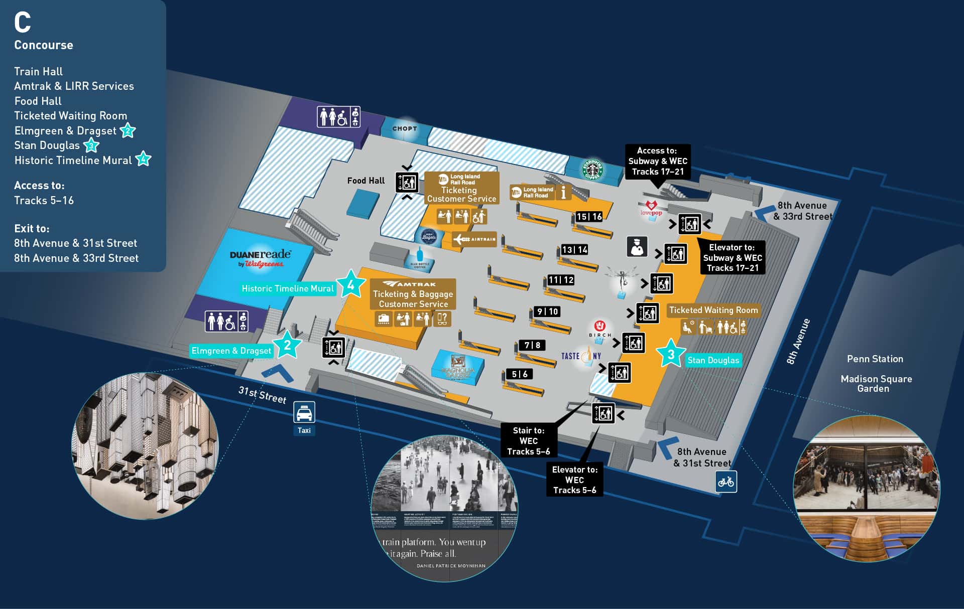 Moynihan Train Hall Map Explore, Shop & Dine - Moynihan Train Hall Nyc